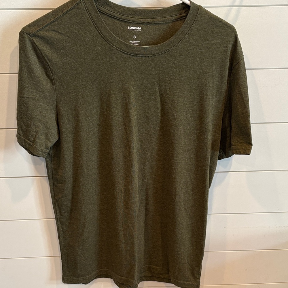 Sonoma Men's Dark Green Short Sleeve Tee